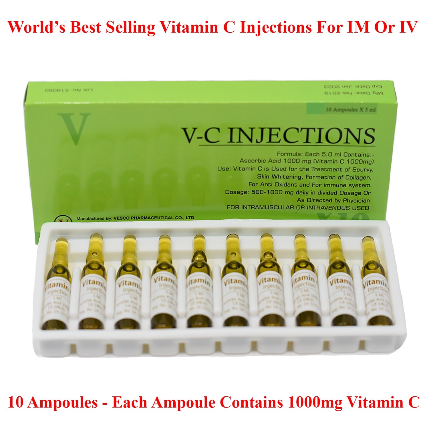 VC Vitamin C 1000mg Injections