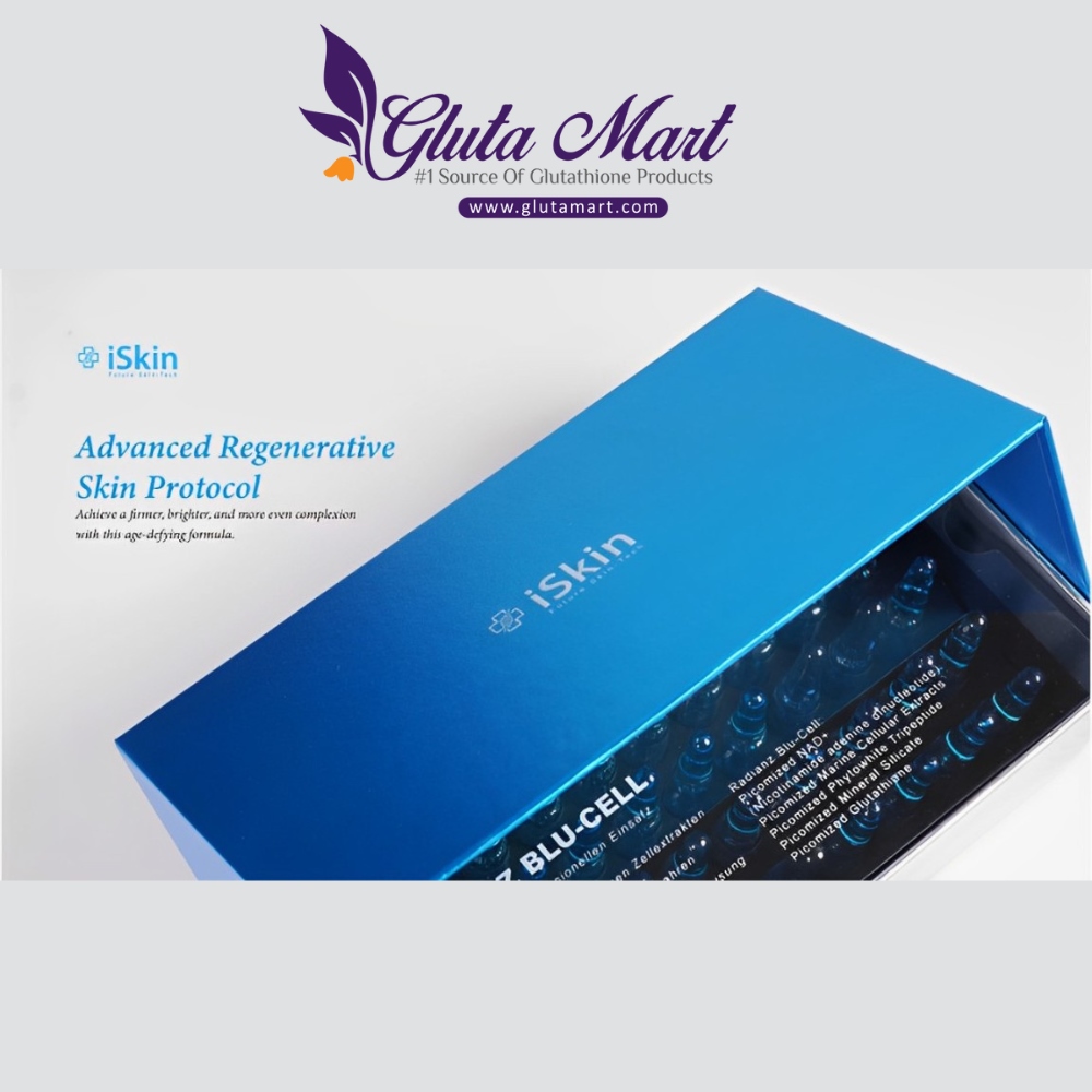 iSkin Radianz Blu Cell With NAD Glutathione Injection