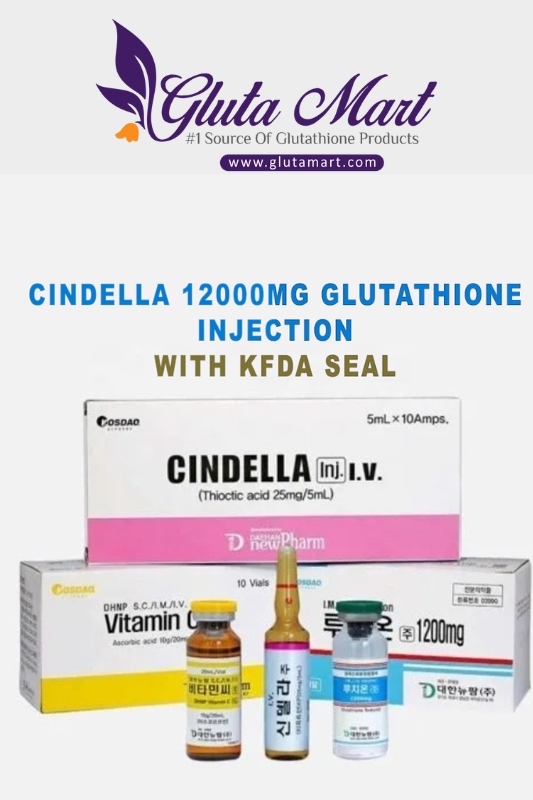 Cindella 1200mg Glutathione Injections with KFDA Seal