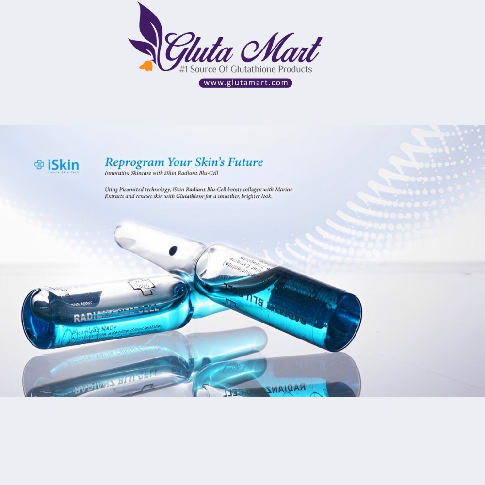 iSkin Radianz Blu Cell With NAD Glutathione Injection