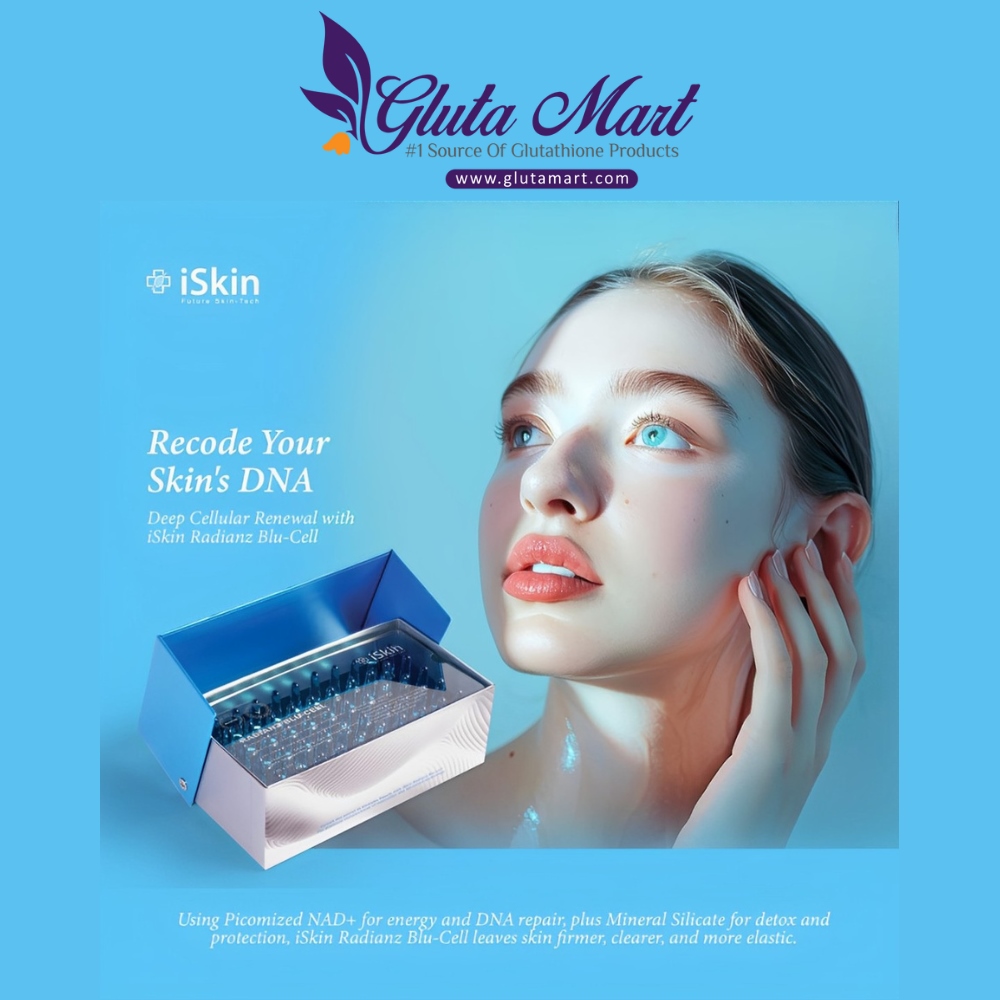 iSkin Radianz Blu Cell With NAD Glutathione Injection