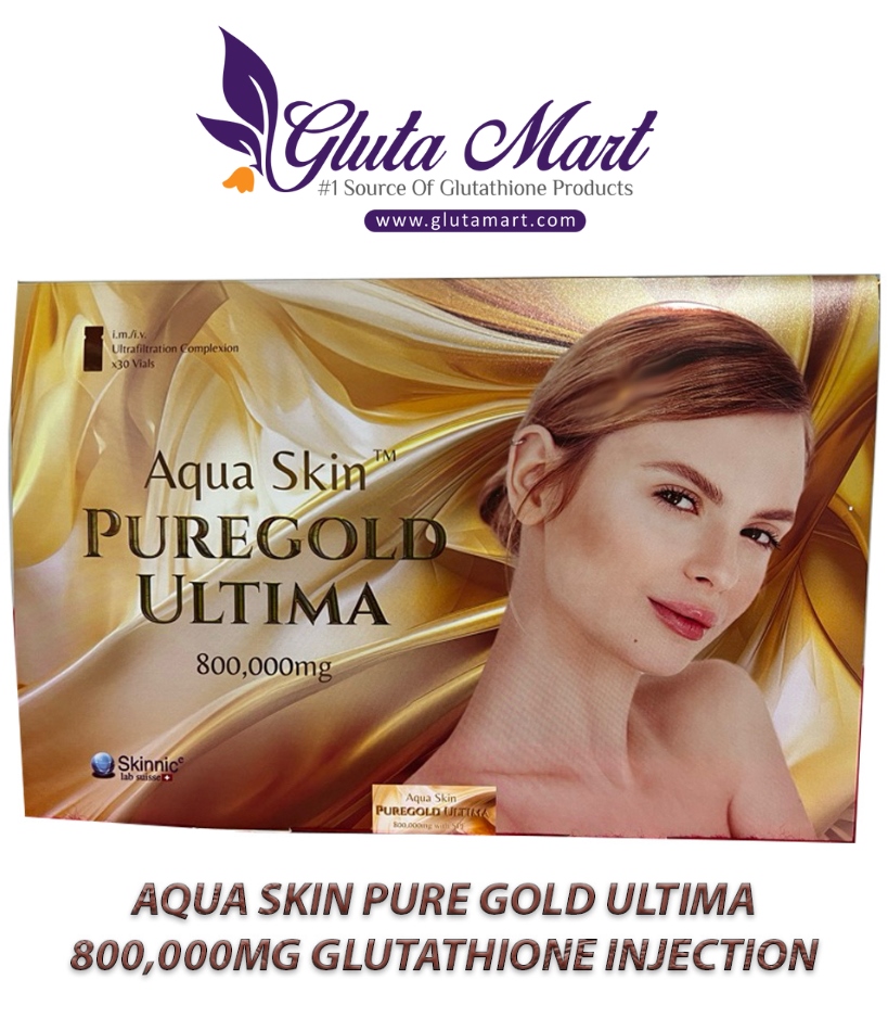 Aqua Skin PureGold Ultima 800,000mg Glutathione Injection