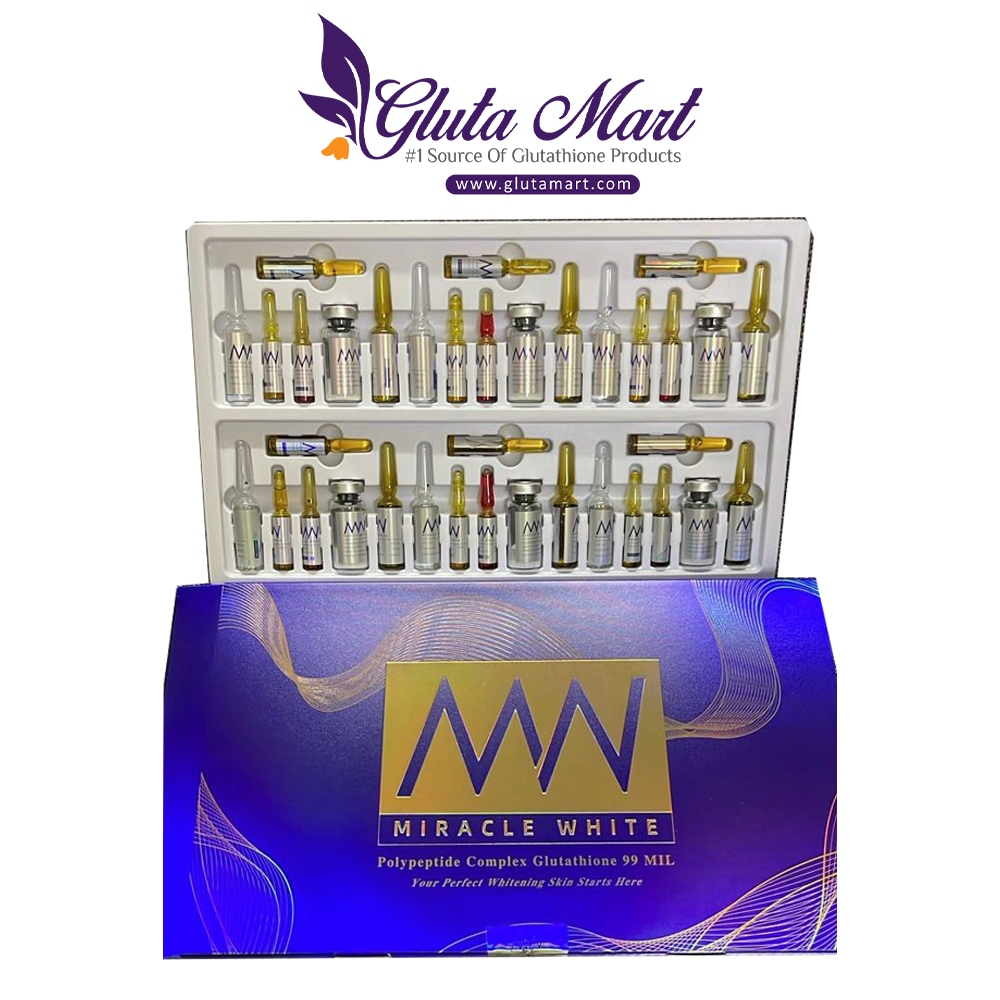 Miracle White 99000000mg Glutathione Injection