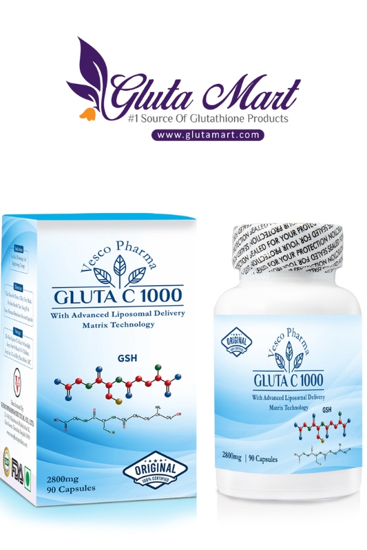 Vesco Pharma Gluta C 1000 Glutathione Skin Whitening Capsules