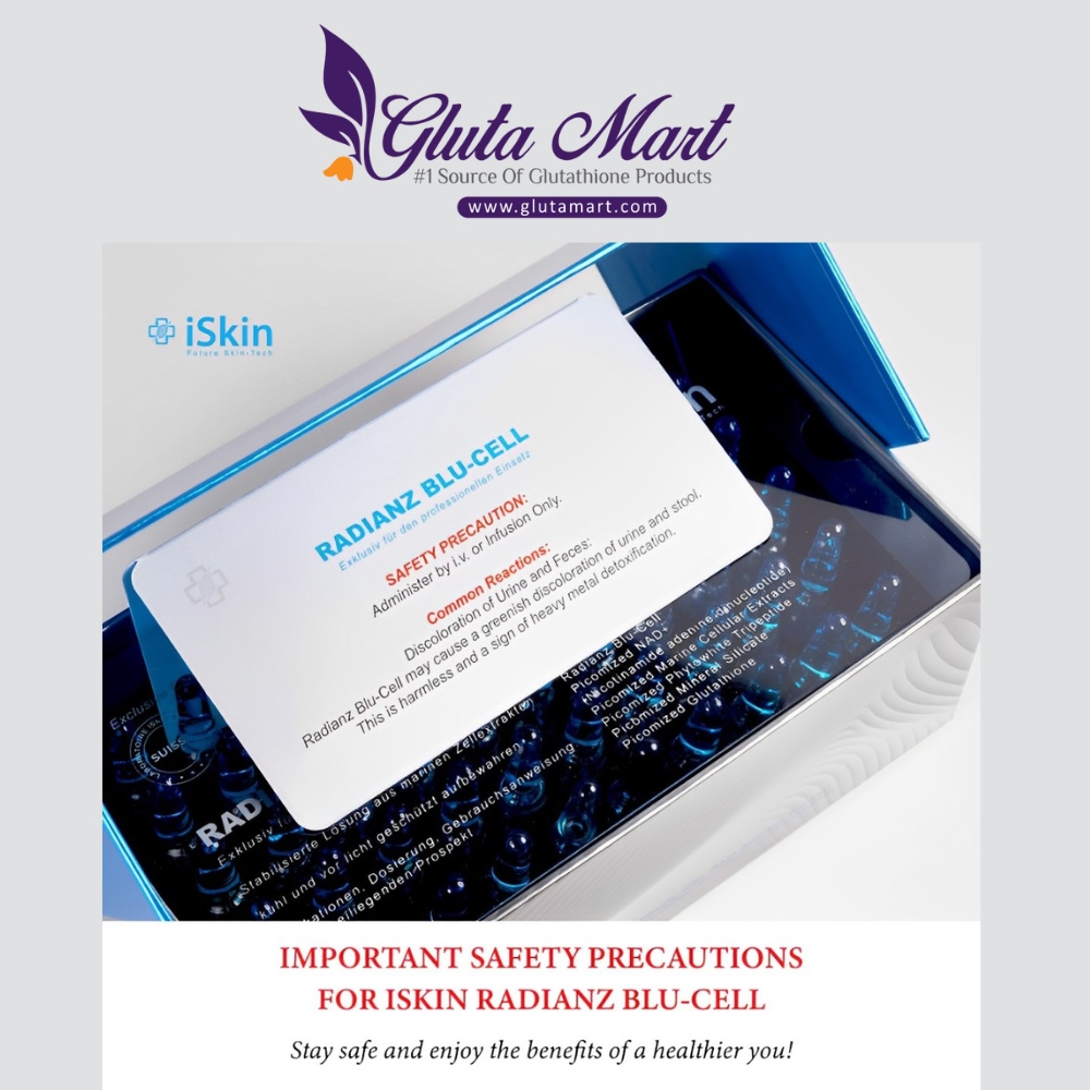 iSkin Radianz Blu Cell With NAD Glutathione Injection